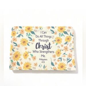 Christian Floral Bag-Bath Fizzers,Manicure Set,Planner,Key Chain/Charm,&Bracelet